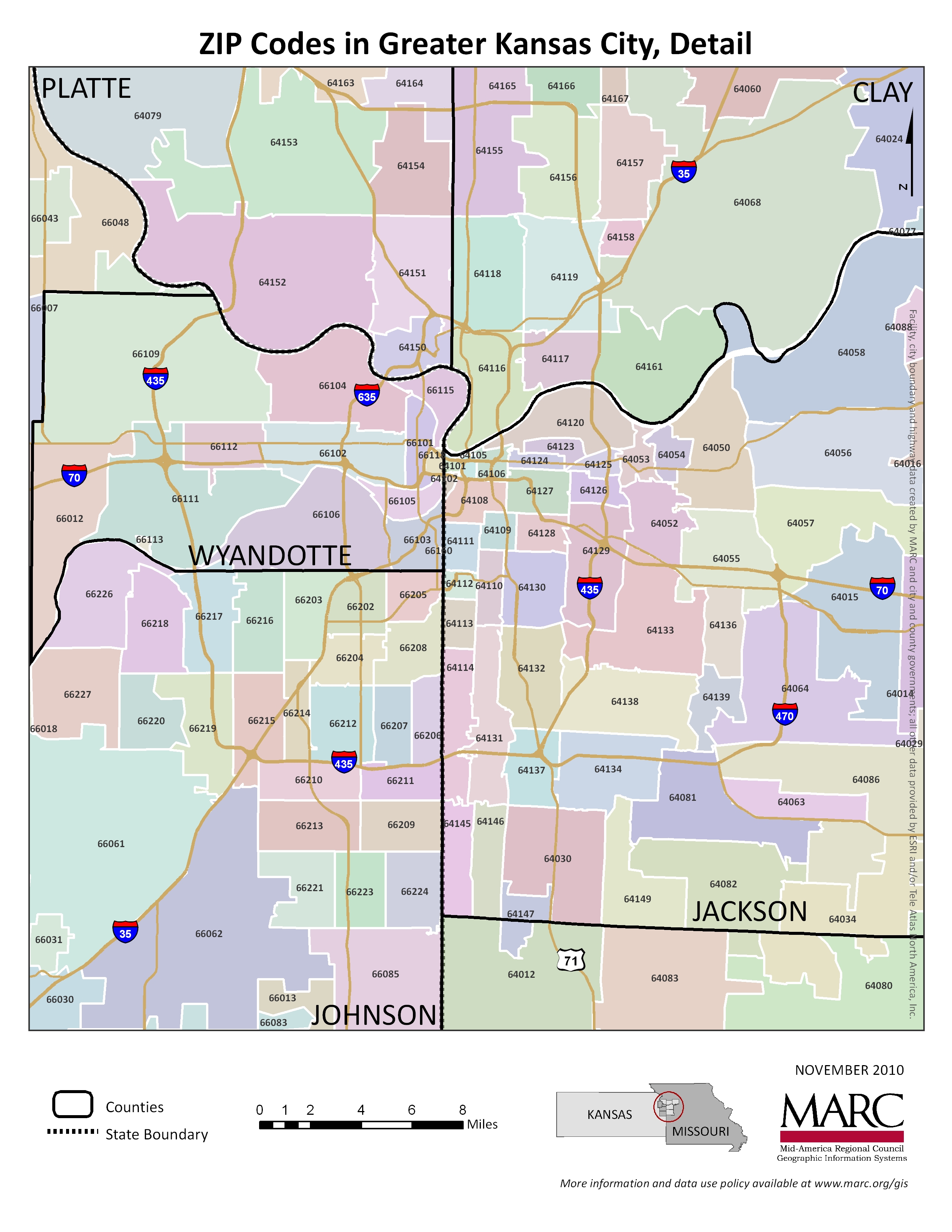 Kansas City Ks Zip Code Map – Map Vector