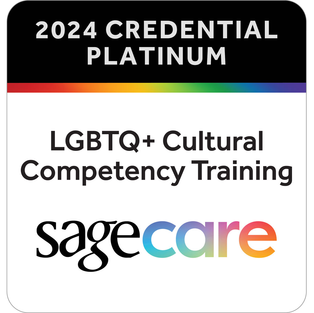 Sagecare 2024 platinum credential logo