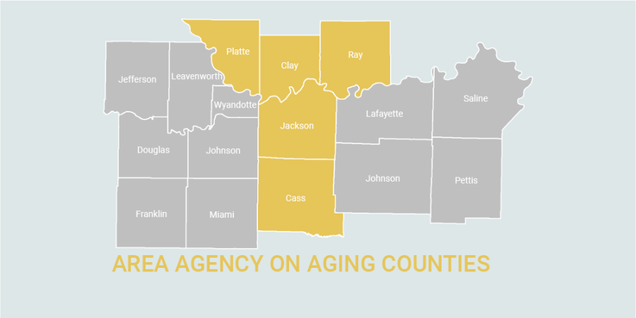 Area Agency on Aging counties map