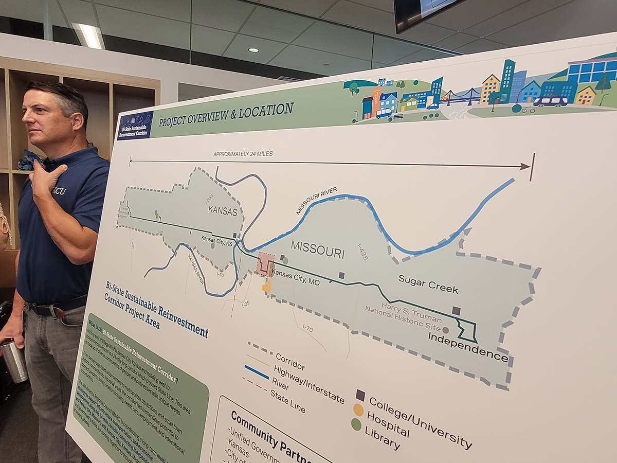 A map of the proposed project