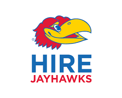 The Hire Jayhawks logo