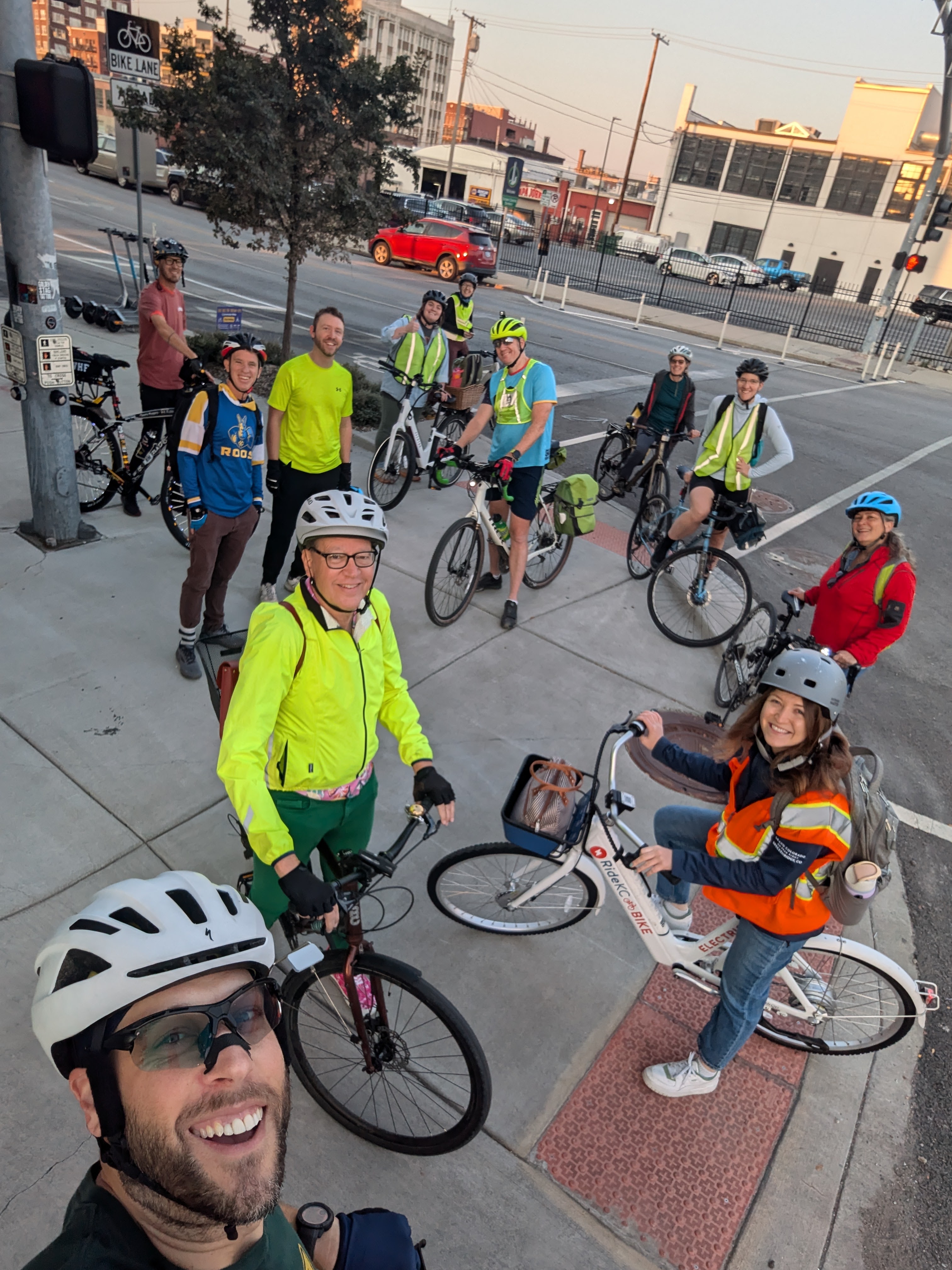 Bike Bus for Grown-ups participants on Oct. 11, 2024.