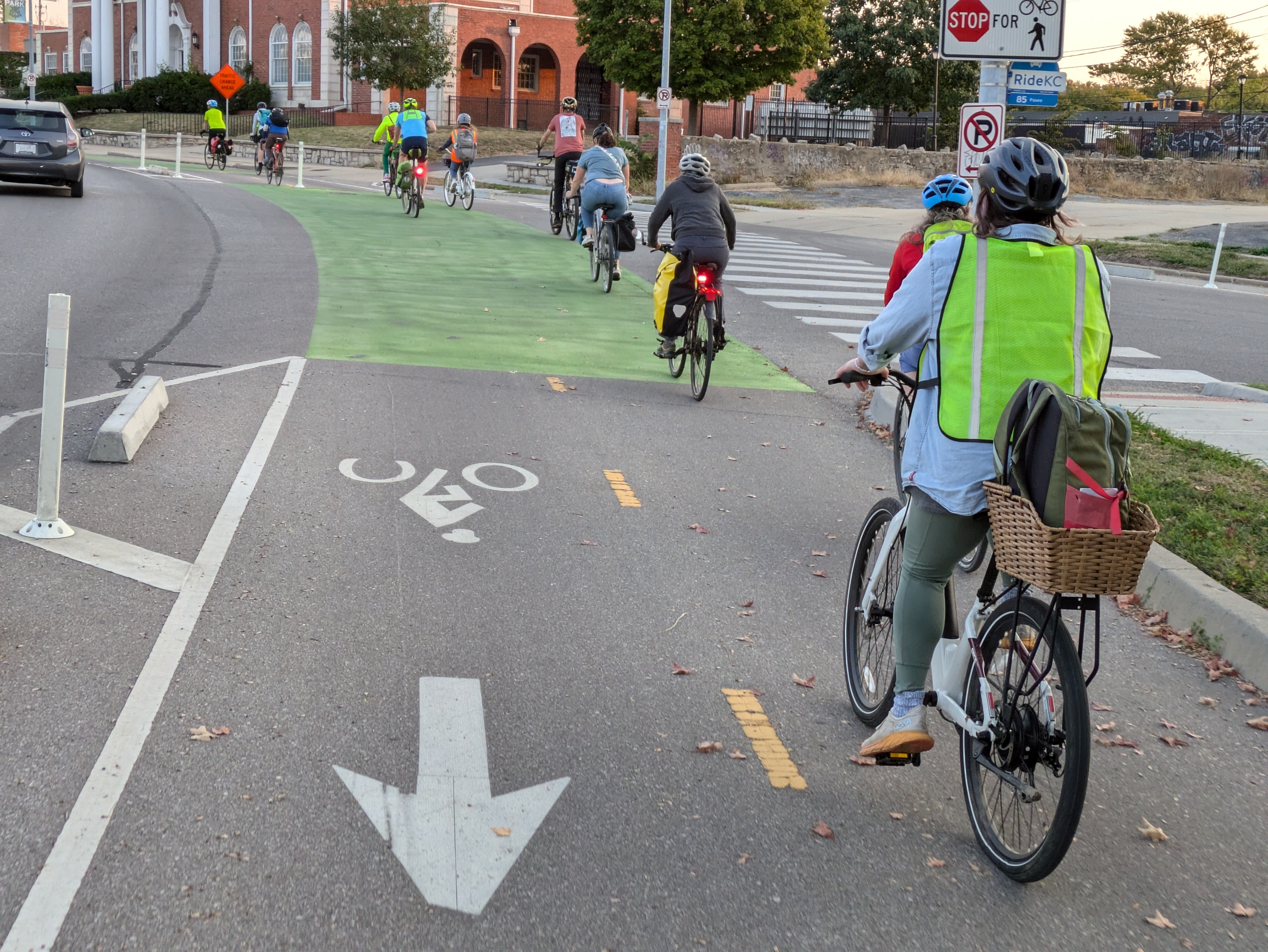 Bike Bus for Grown-ups participants on Oct. 11, 2024.