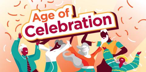 age of celebration health fair banner