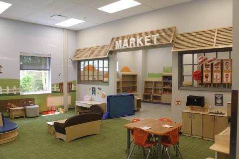 A classroom inside Great Beginnings at Paradise Park