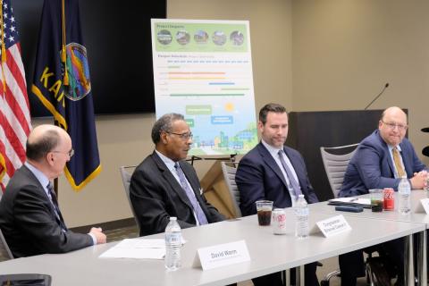 Group of leaders at the roundtable 