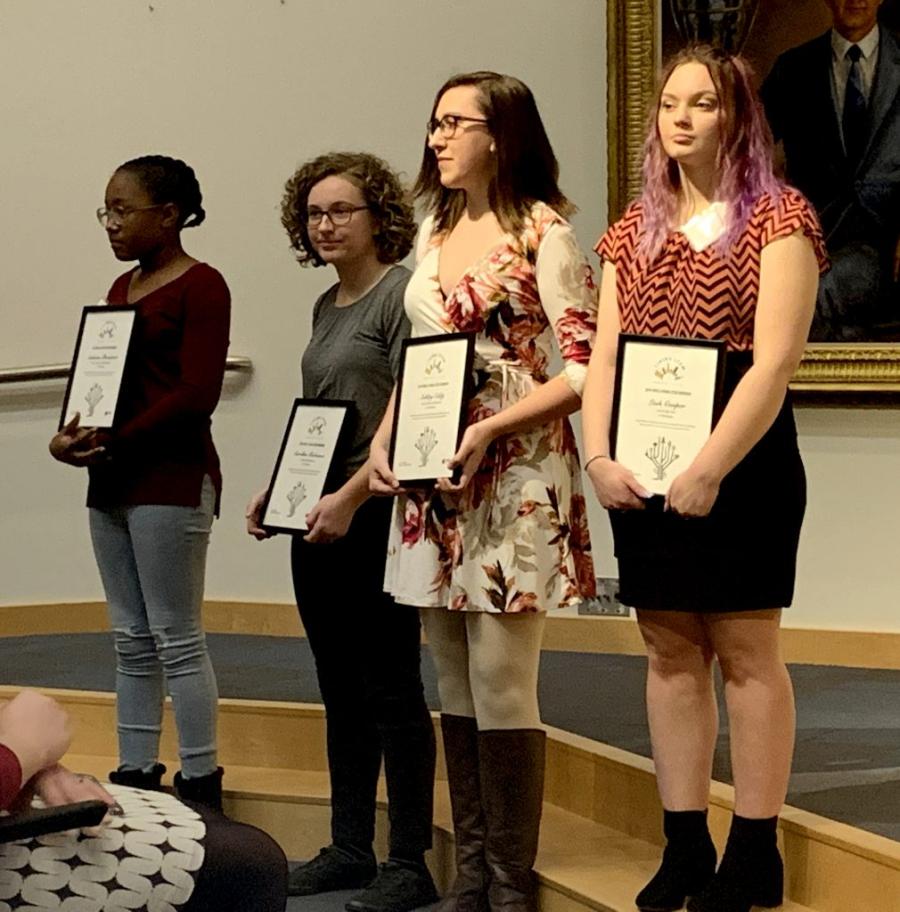 Girls Living STEM award recipients