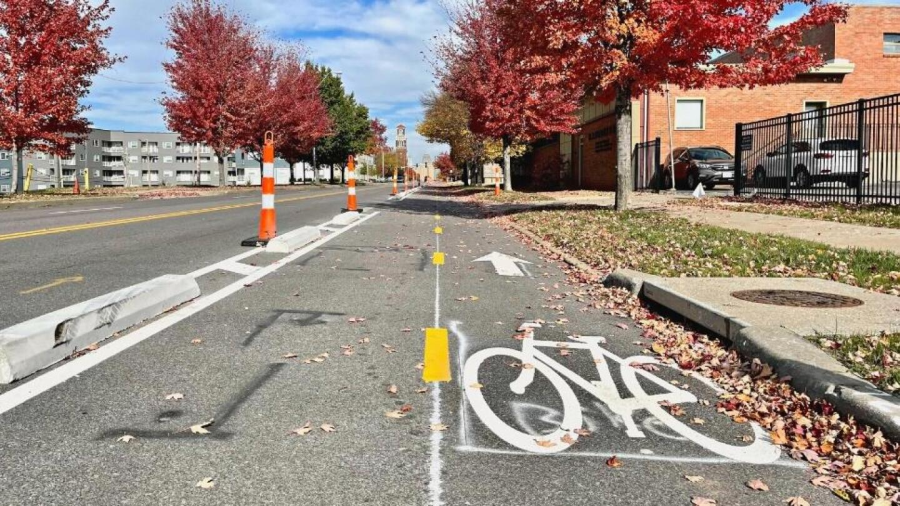 Gilham Road bicycle lane