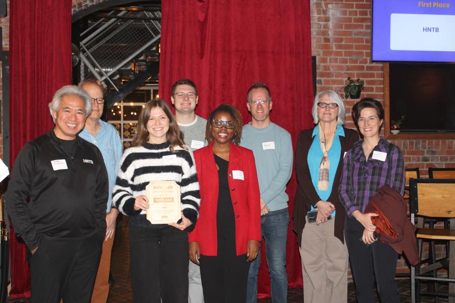 2024 Green Commute Challenge team winners being recognized